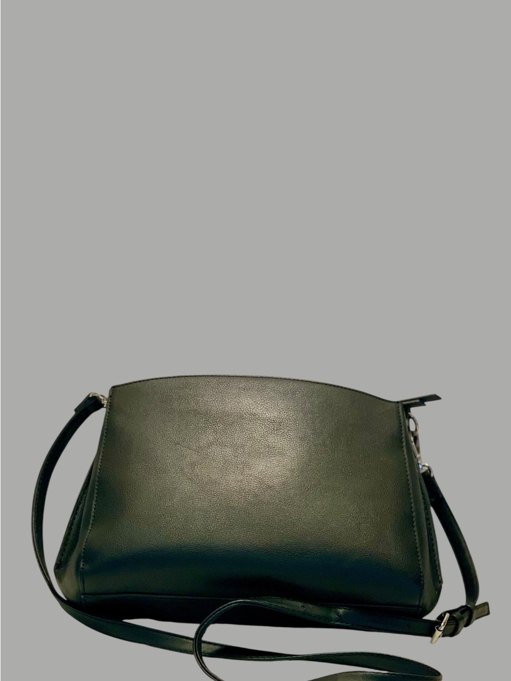 Nine West Black Leather Crossbody bag purse - Picture 2 of 14